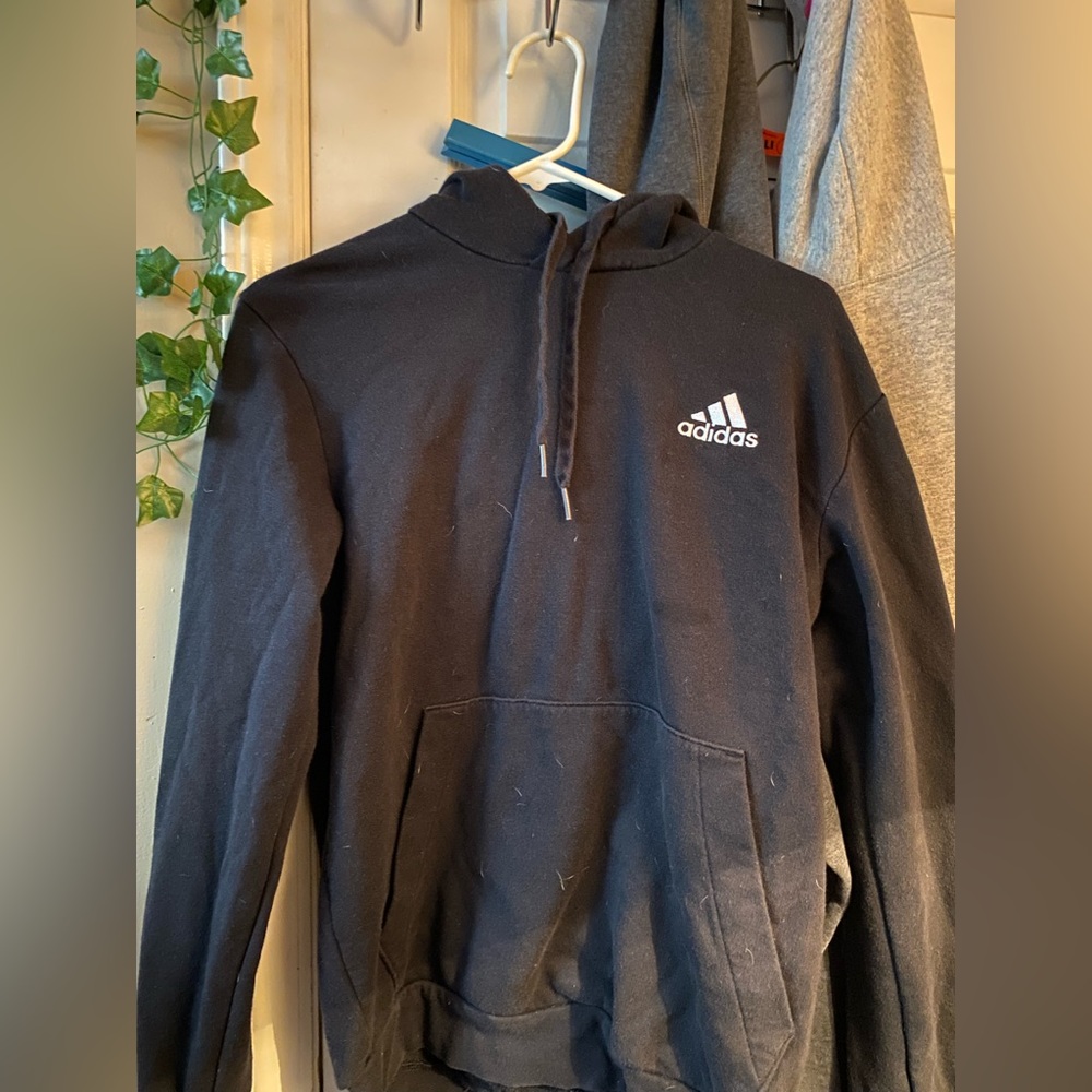 Small, black, adidas hoodie